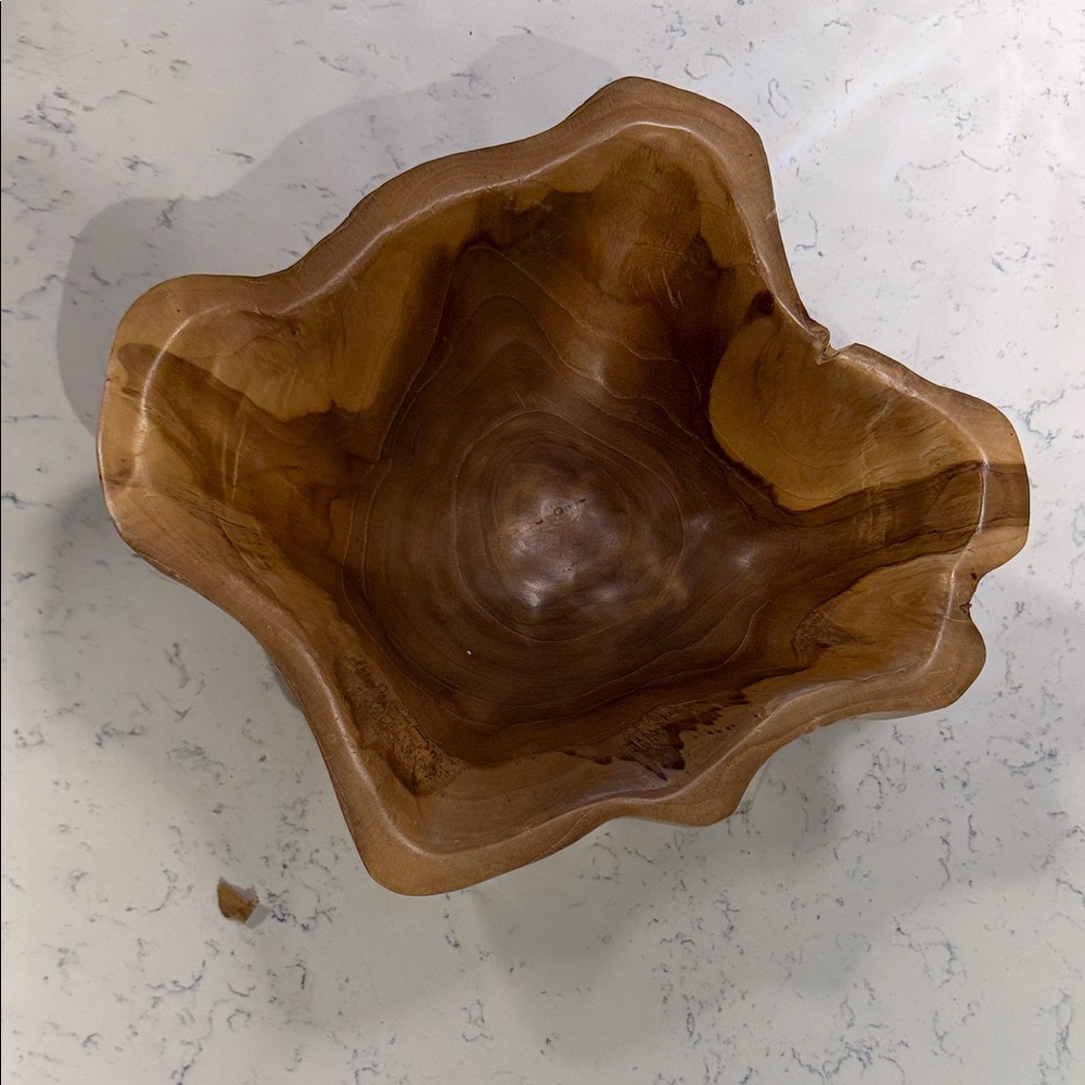 Teak Wood Bowl (Large)